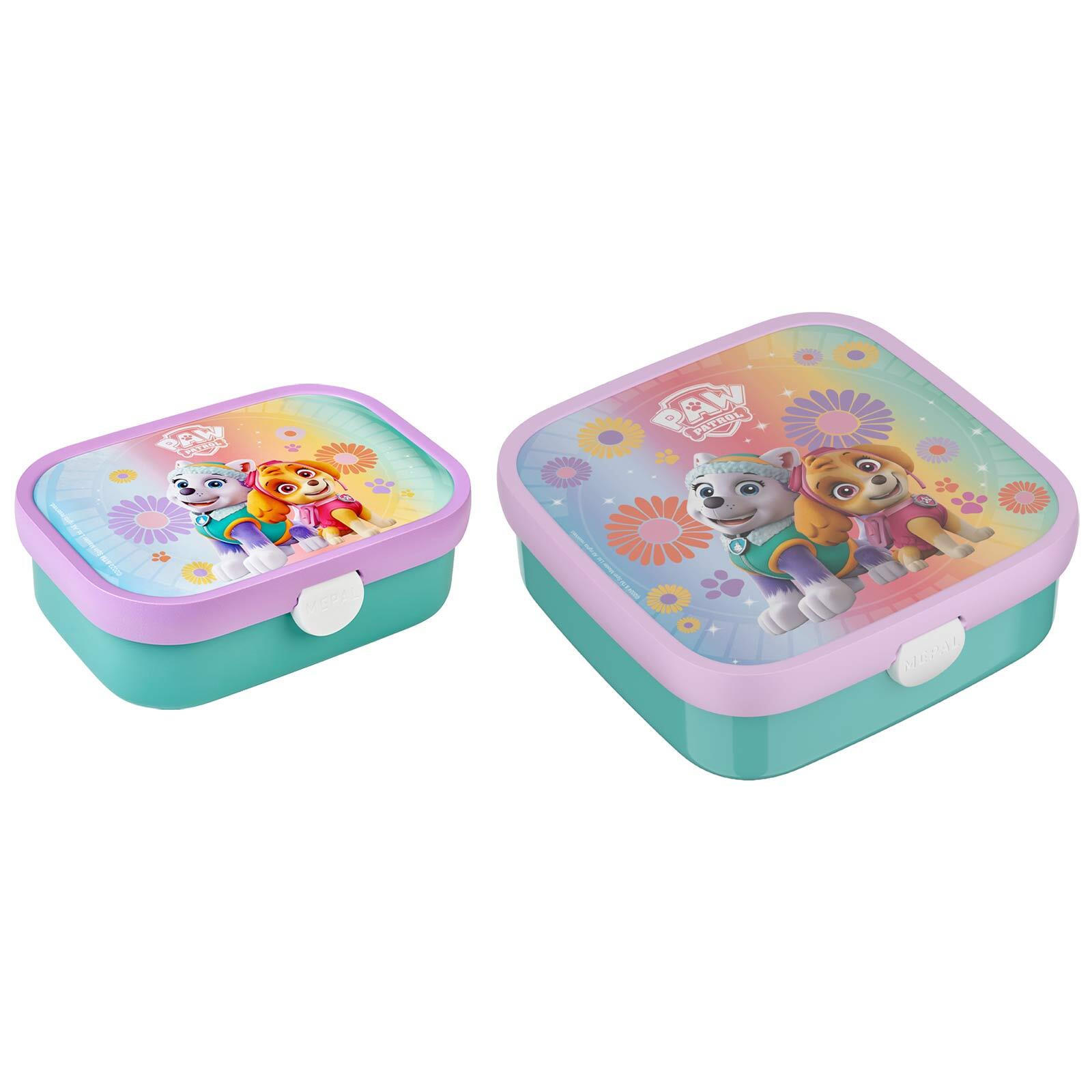 BROTDOSEN-SET Campus (2025) Paw Patrol Girls 2er Set - Türkis/Lila, Kunststoff (1/1/1cm) - Mepal