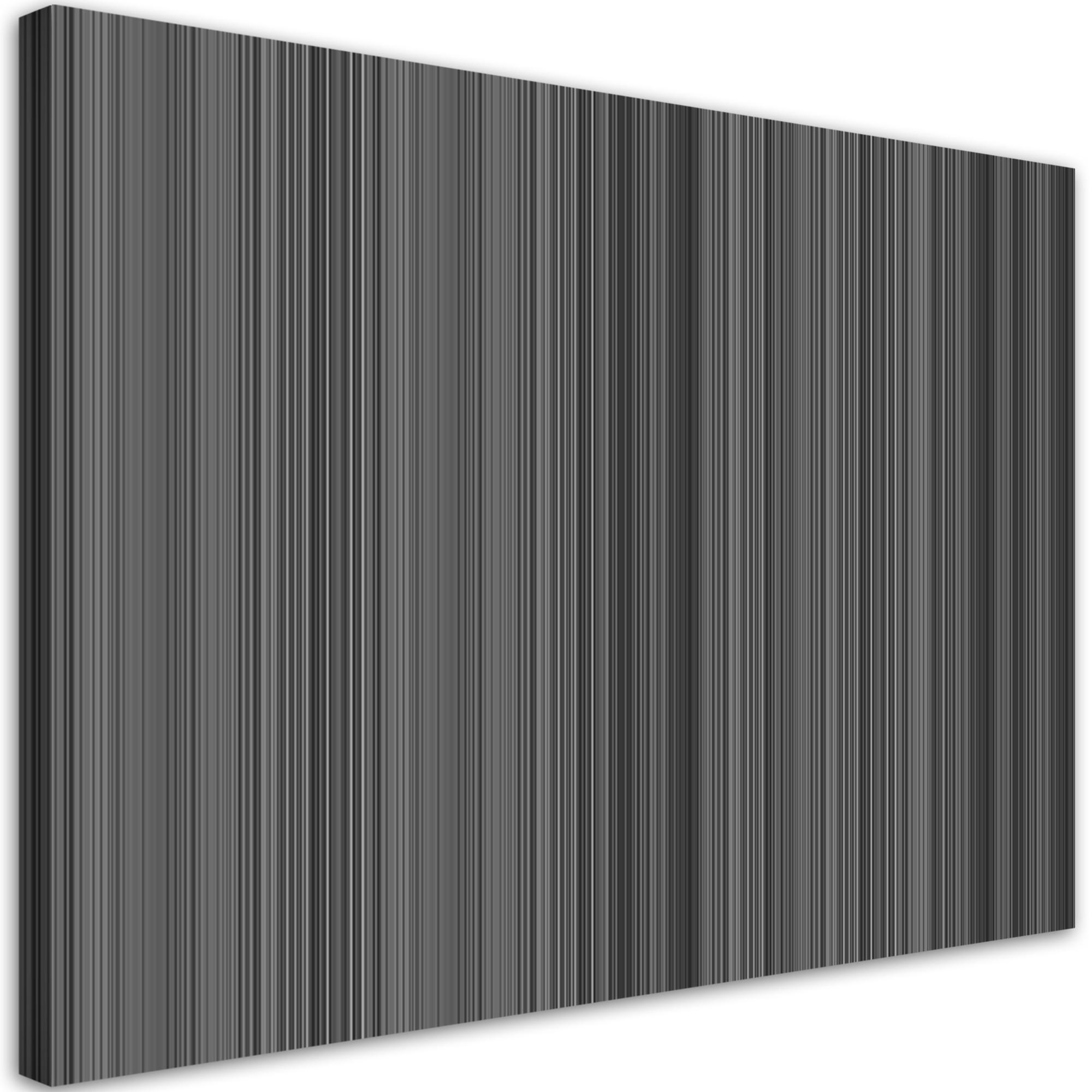 WANDBILD eine dünne linie zwischen liebe und hass - Grau, Textil (60/40cm) - Feeby