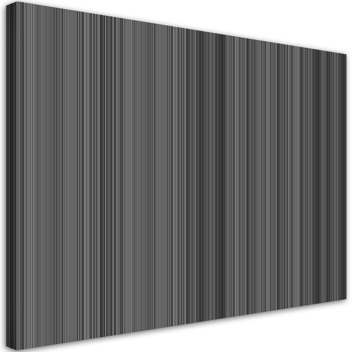 WANDBILD eine dünne linie zwischen liebe und hass - Grau, Textil (60/40cm) - Feeby