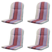 GARTENSTUHLKISSEN Nox - Mehrfarbig - 96/45/3,5 cm - 4er-Set - Multicolor, Textil (45/3/96cm) - Madison