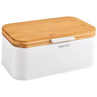 BROTKASTEN Weiß 30/20/14 cm KH1795 - Weiß, Metall (20/14/30cm) - Kinghoff 