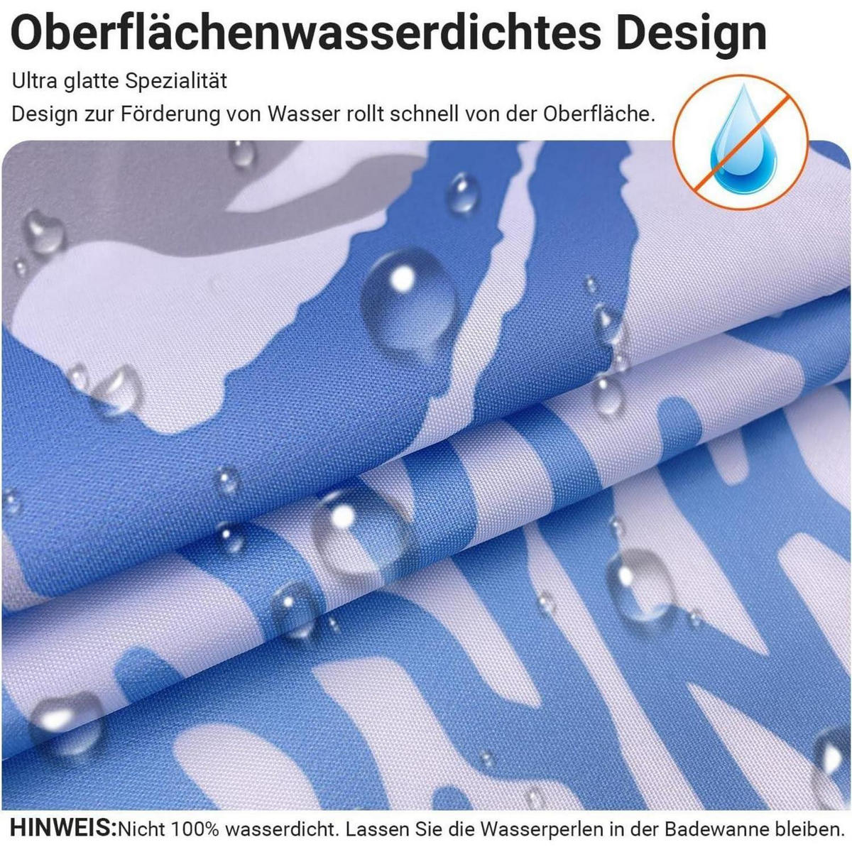 DUSCHVORHANG Unterwassermotiv 120 x 200 cm - Multicolor, Textil (120/200cm)