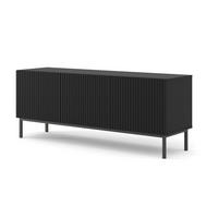 TV-LOWBOARD SCHWARZ - Schwarz, Holzwerkstoff (150/58/42cm) - FURNLUX