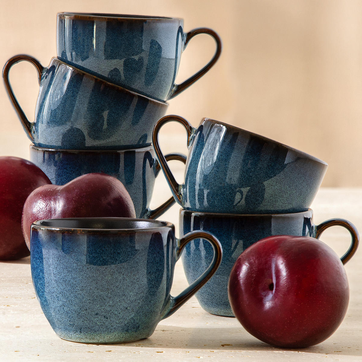 ESPRESSOTASSEN-SET BALI 6-tlg - Blau, Keramik (0.09L) - Ritzenhoff Breker