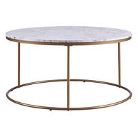 COUCHTISCH Messing - Messingfarben, Holzwerkstoff (45.7/91.4/45.7cm) - Teamson Home