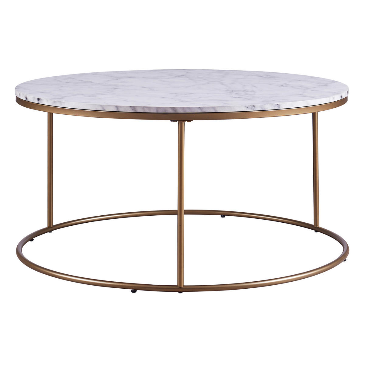 COUCHTISCH Messing - Messingfarben, Holzwerkstoff (45.7/91.4/45.7cm) - Teamson Home