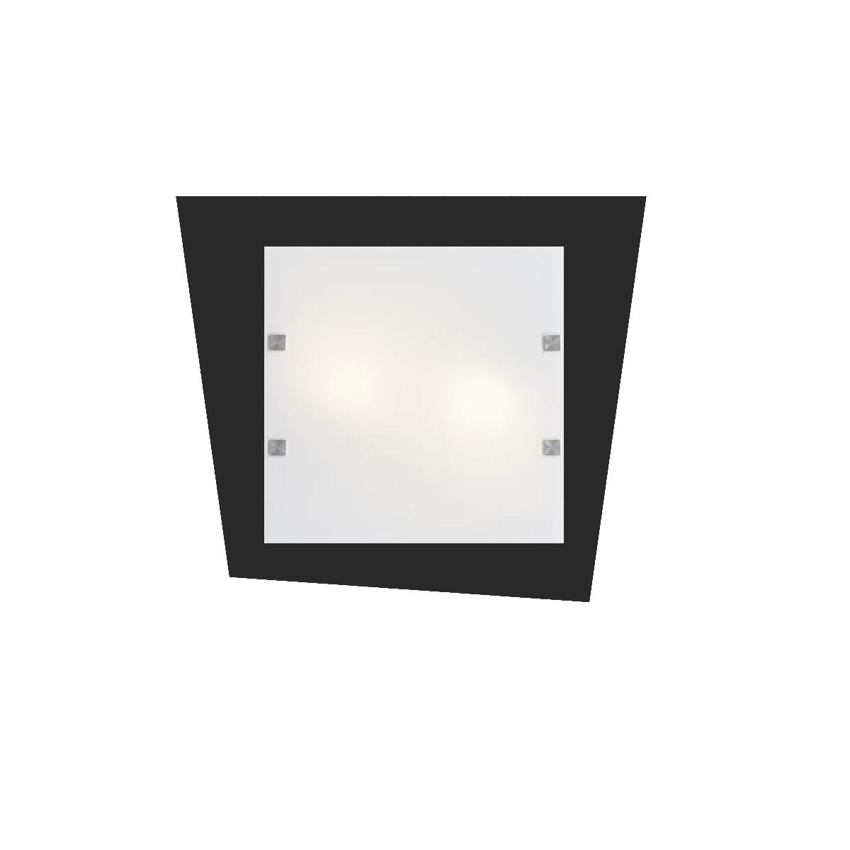 Lumicom Deckenleuchte Schwarz 55x6x50 cm