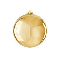 WEIHNACHTSKUGEL Gold glänzend, Ø 15 cm, Kunststoff, für Innen- und Außenbereich - Goldfarben, Kunststoff (20/20/20cm) - LAALU