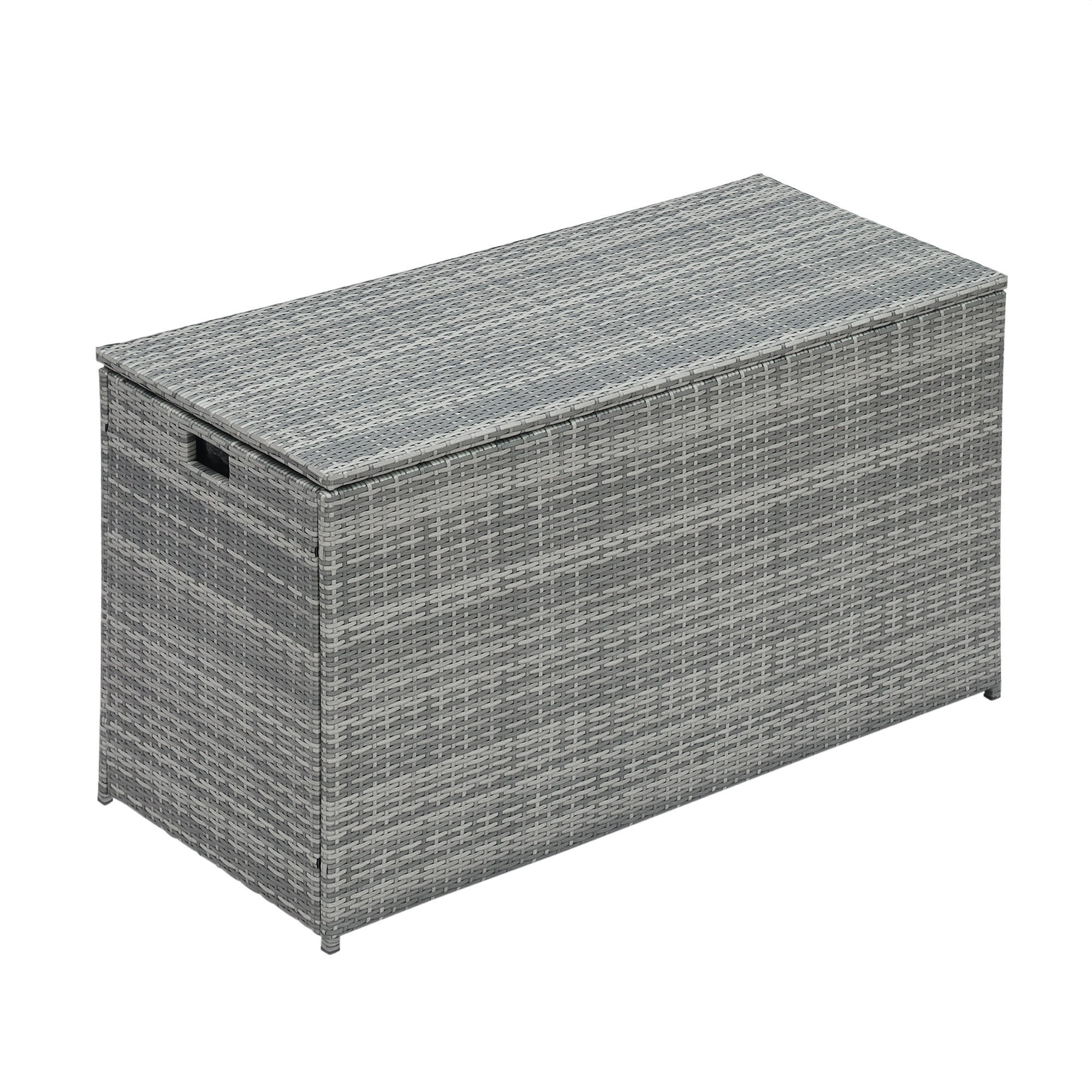 KISSENBOX Grau - Grau, Metall (59.7/80/80cm) - Teamson Home