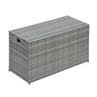 KISSENBOX Grau - Grau, Metall (59.7/80/80cm) - Teamson Home