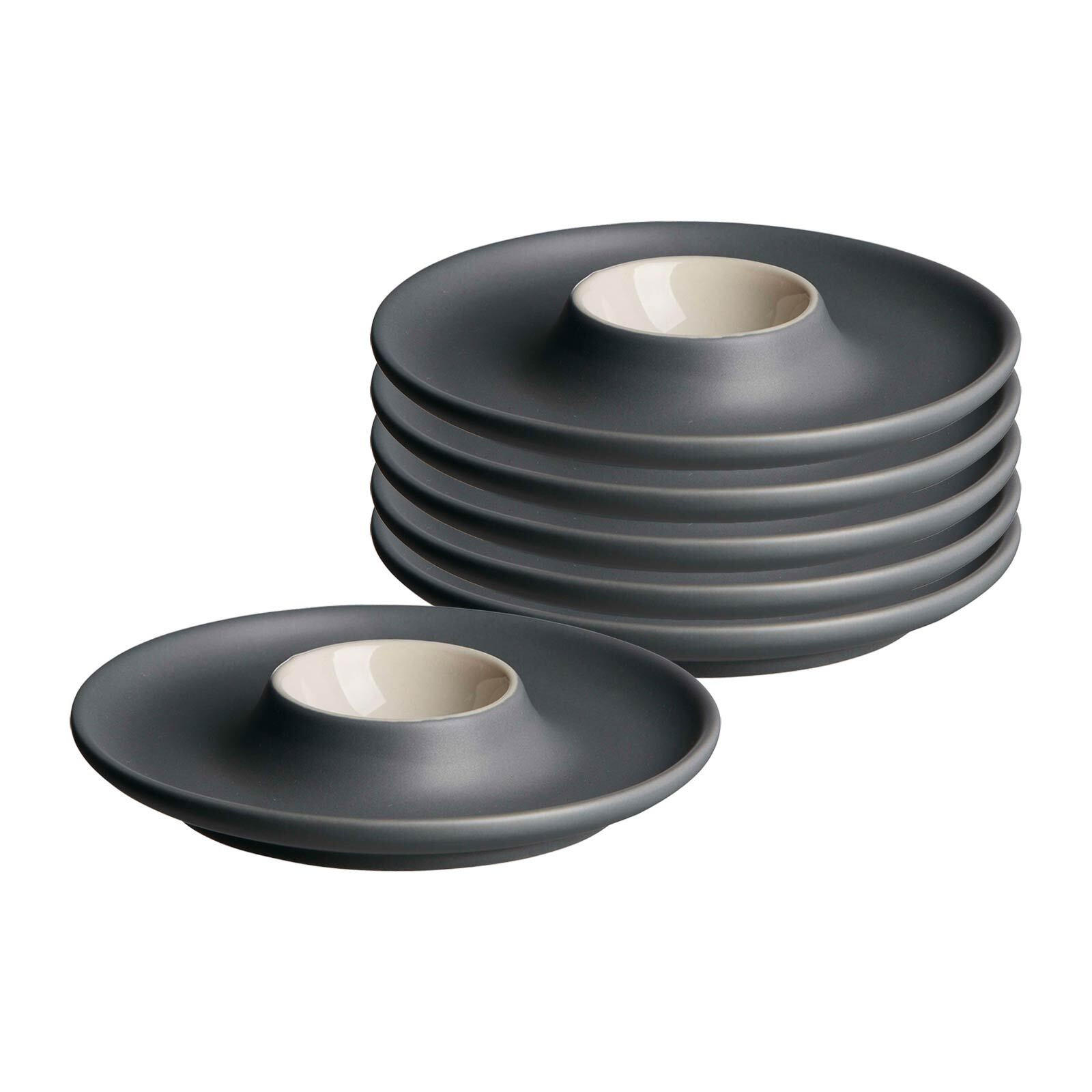 EIERTELLER Jasper grau ø 12 cm 6er Set - Grau, Keramik (12/2.5/12cm) - Ritzenhoff Breker