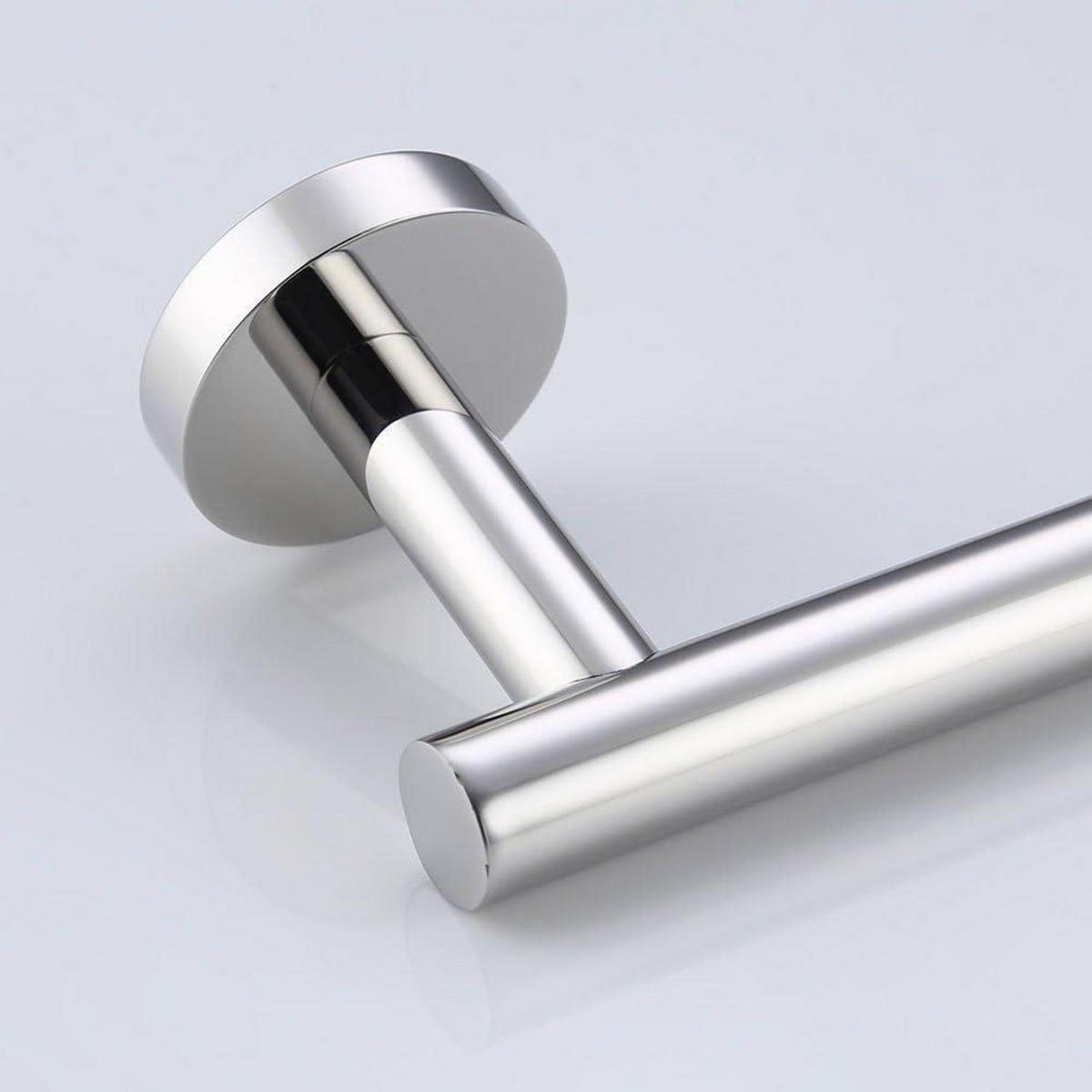 HANDTUCHSTANGE Edelstahl poliert 45 cm - Silberfarben, Metall (14/45.7/2.5cm)