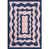 TEPPICH vintage blau Groovy 80x140 cm - Blau, Textil (80/140cm) - Nazar Rugs