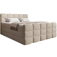 BOXSPRINGBETT Carenzo 1 beige 200/200 cm H3/H4 - Beige, Textil (200/200cm) - wonello