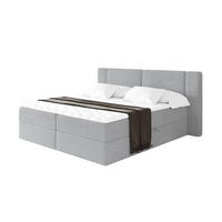 BOXBETT mit Matratze H3 - EVON - 140x200 cm Grau - Graubraun, Holzwerkstoff (140/200cm) - ALTDECOR