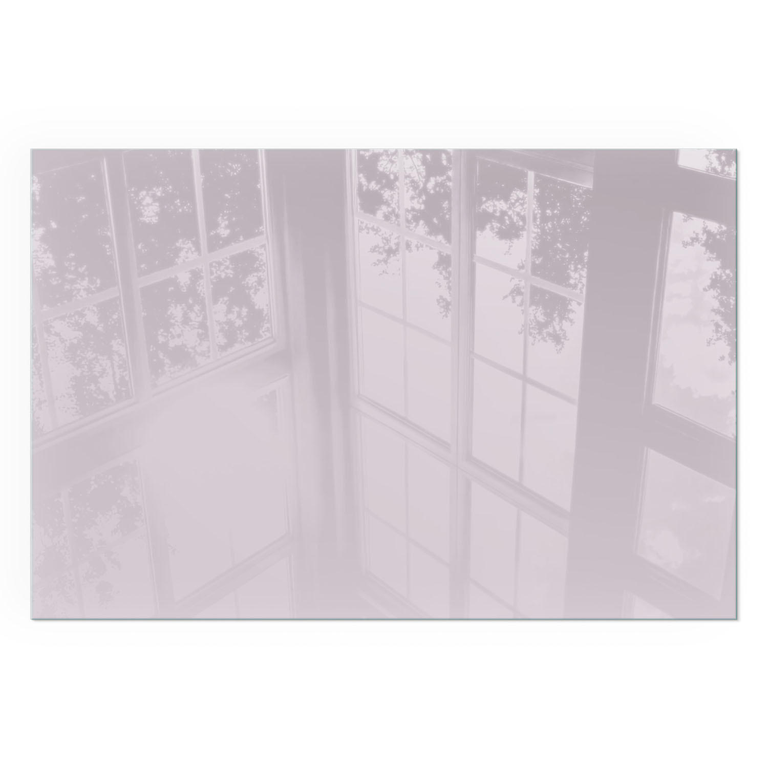 GLASPLATTE für Kamin 120x80 cm - Lila, Glas (120/80/0.4cm) - TULUP