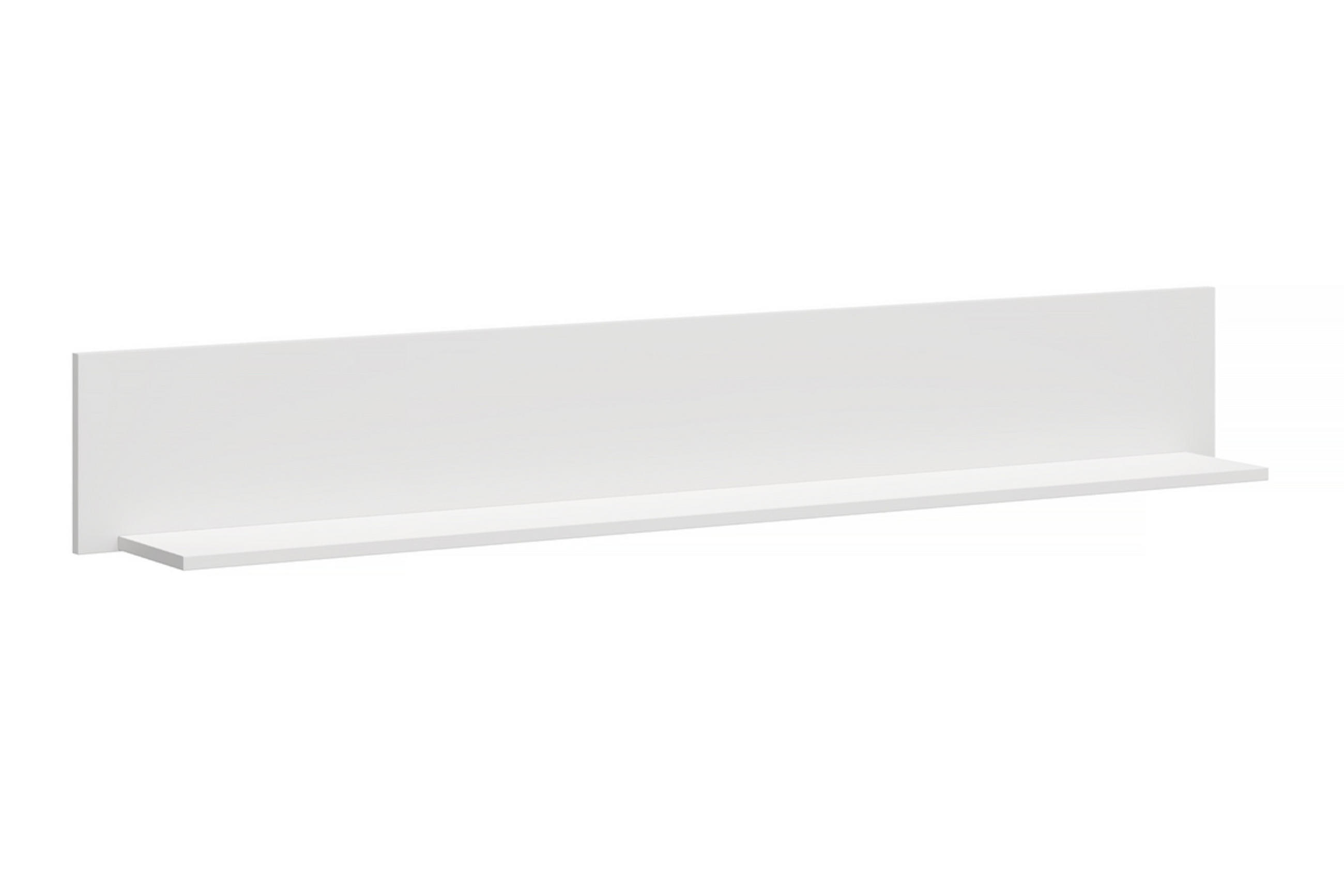 WANDREGAL FARGE ABS-Kanten, weiß - Weiß, Holz (160/23/20cm) - KONSIMO®
