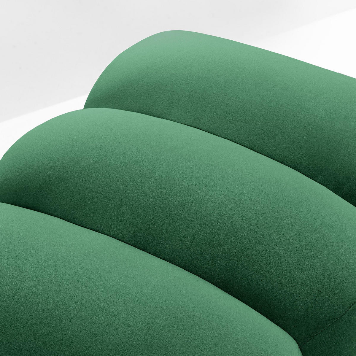 SITZHOCKER Polsterhocker PECCO, Veloursstoff - Dunkelgrün/Goldfarben, Holz/Textil (60/50/50cm) - KONSIMO®