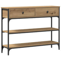 KONSOLENTISCH Artisan-Eiche 100/25/75 Cm Holzwerkstoff - Braun, Holzwerkstoff (100/25/75cm) - vidaXL