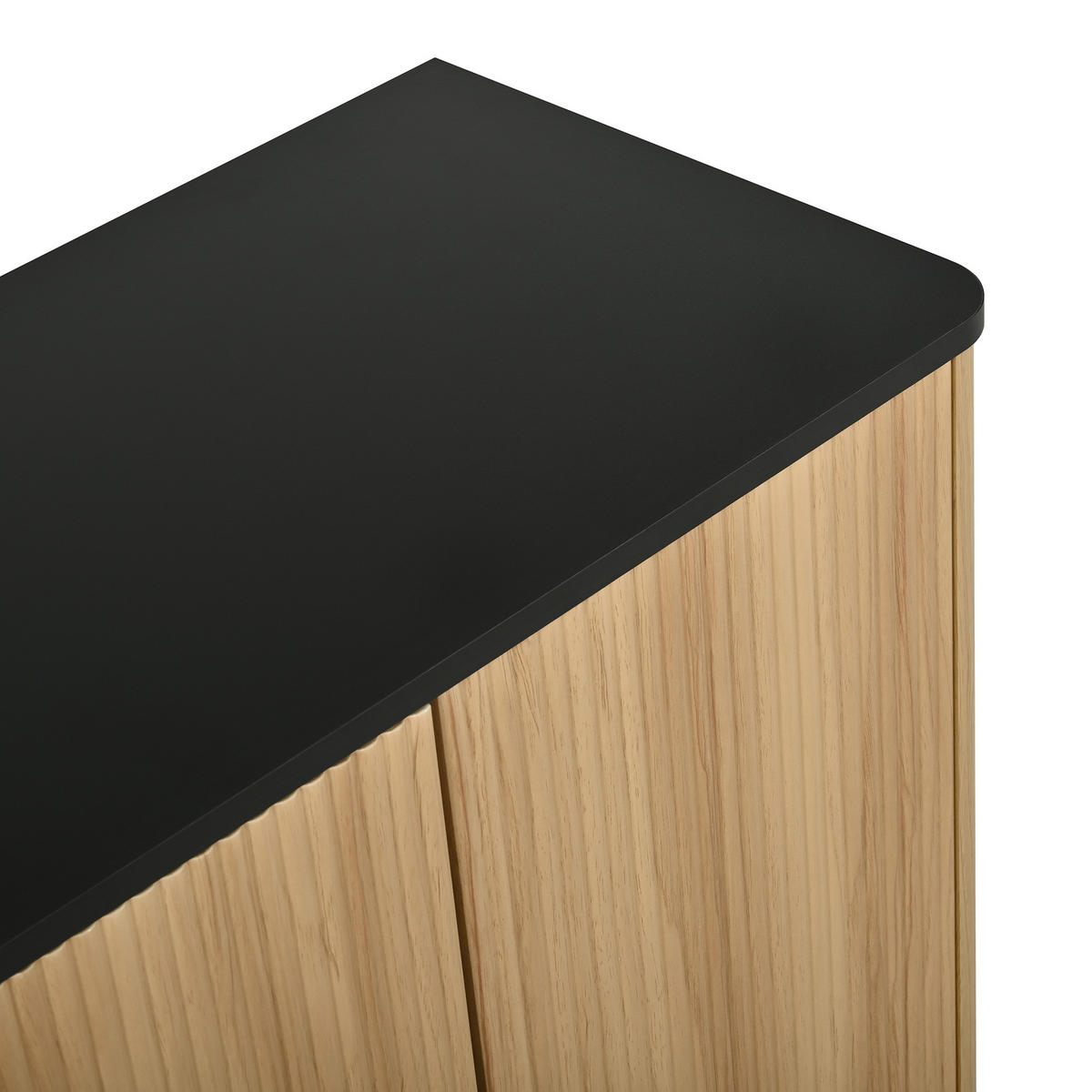 SIDEBOARD in Holzoptik Aufbewahrungsschrank mit Geräuschdämpfendes Scharnier für Wohn-, Flur und Esszimmer - Naturfarben, Holzwerkstoff (139/75/40cm) - STILVORA