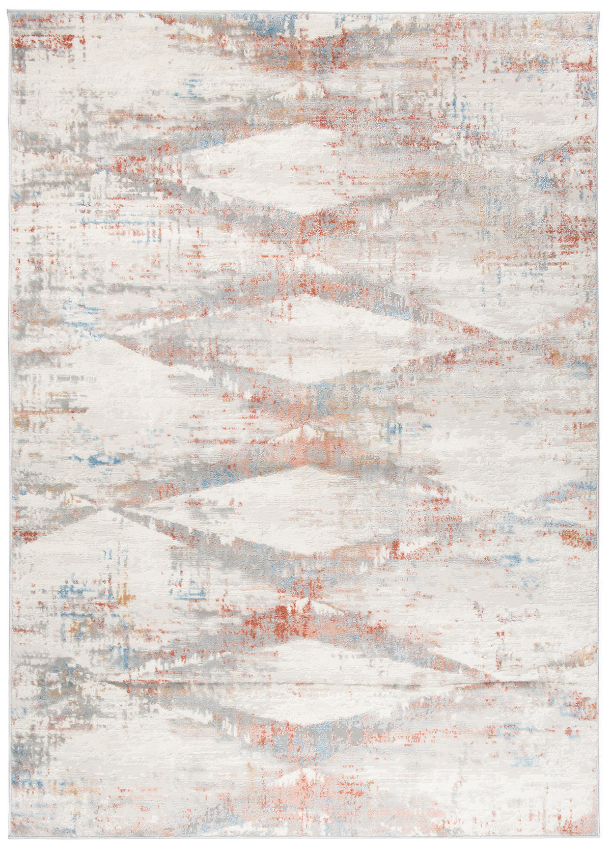 TEPPICH VALLEY Grau Blau 120/170 cm - Blau, Textil (120/170cm) - Tapiso