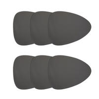 TISCHUNTERLAGE Femelo grau 38 cm 6er-Set - Grau, Textil (38/38cm) - Homla