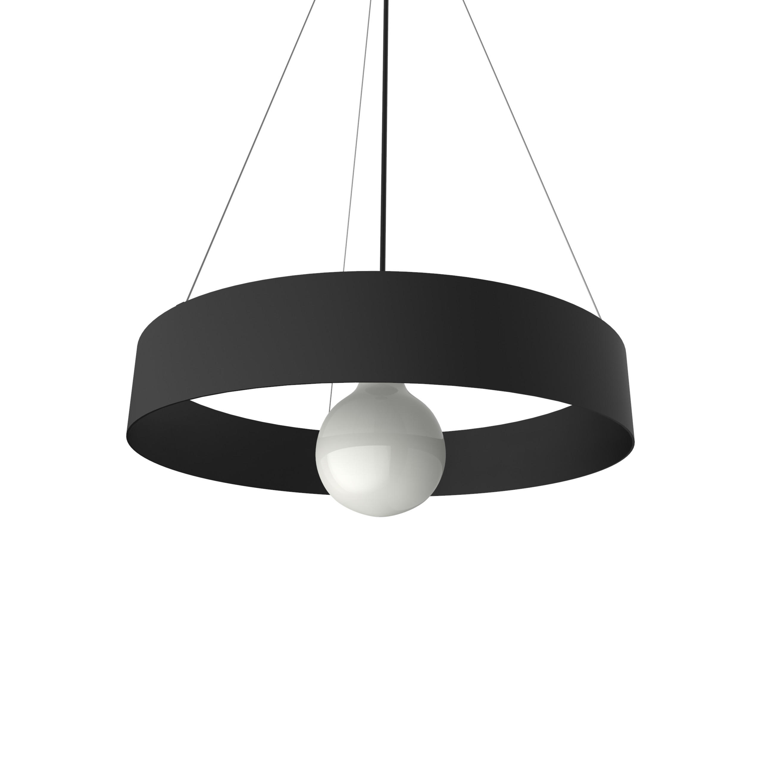 HÄNGELEUCHTE - Schwarz, Metall (40/40/6cm) - Lumicom