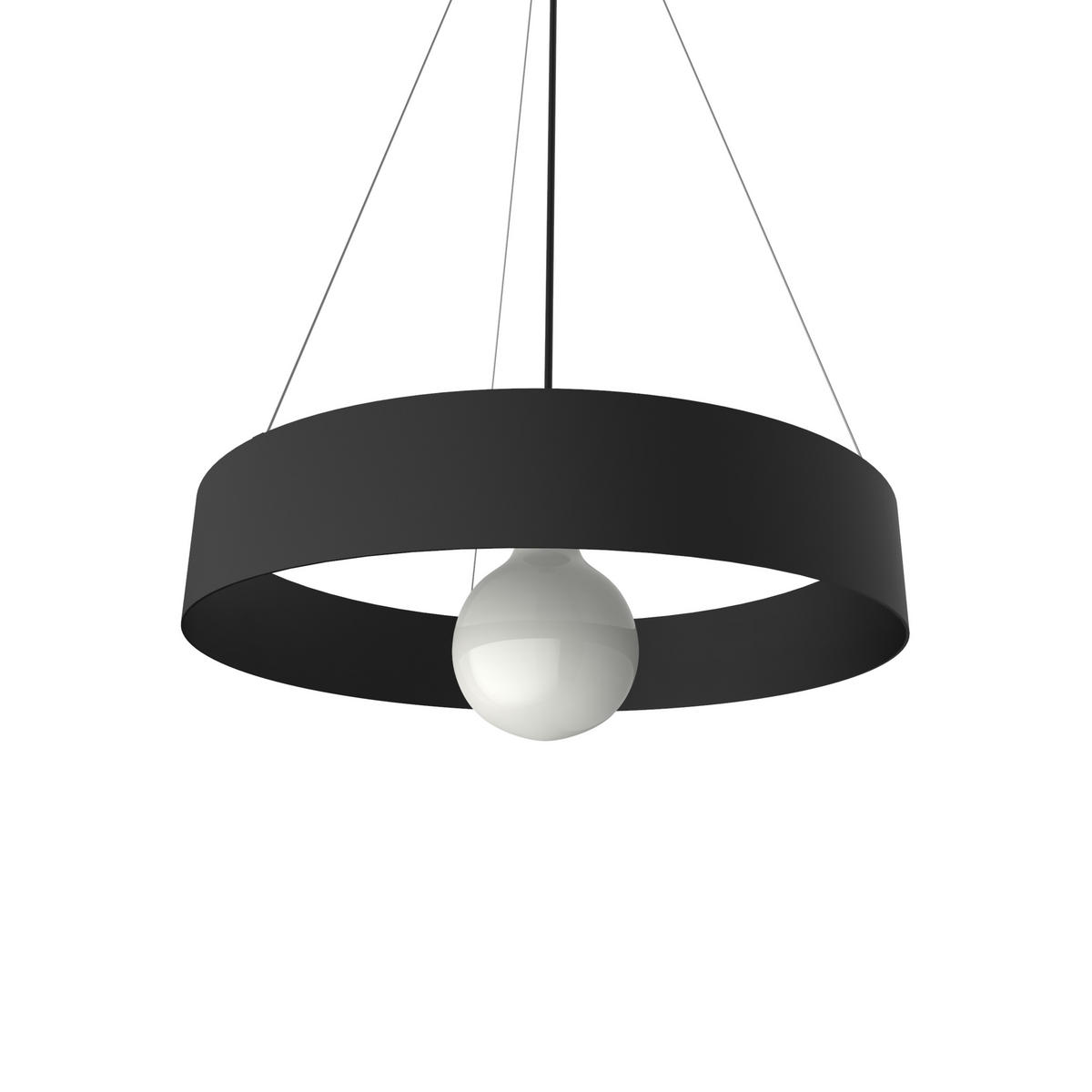 HÄNGELEUCHTE - Schwarz, Metall (40/40/6cm) - Lumicom