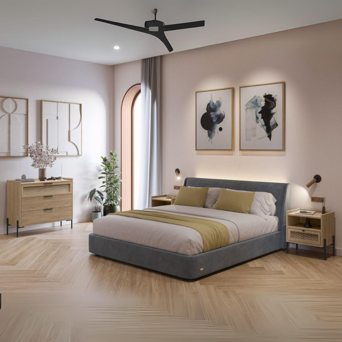 KOMMODE Inca Braun 90/40/80 cm - Braun, Holz (40/80/90cm) - Calicosy