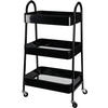 SERVIERWAGEN Basic Schwarz 32/9/45 cm Metall - Schwarz, Metall (32/45/9cm) - Mondex