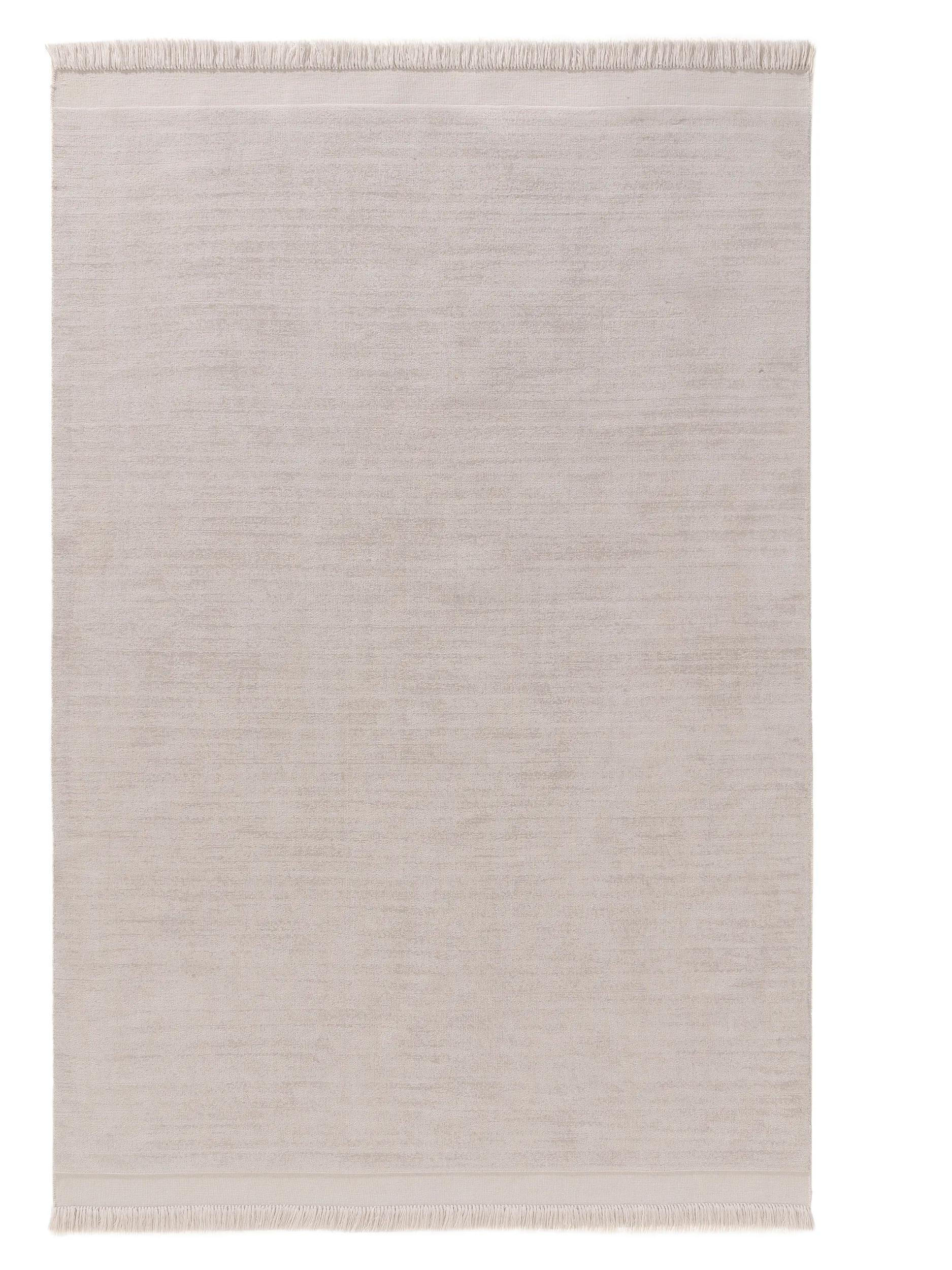 TEPPICH aus recyceltem Material Jade Hellgrau 120x170 cm - Hellgrau, Textil (120/170cm) - benuta Pure