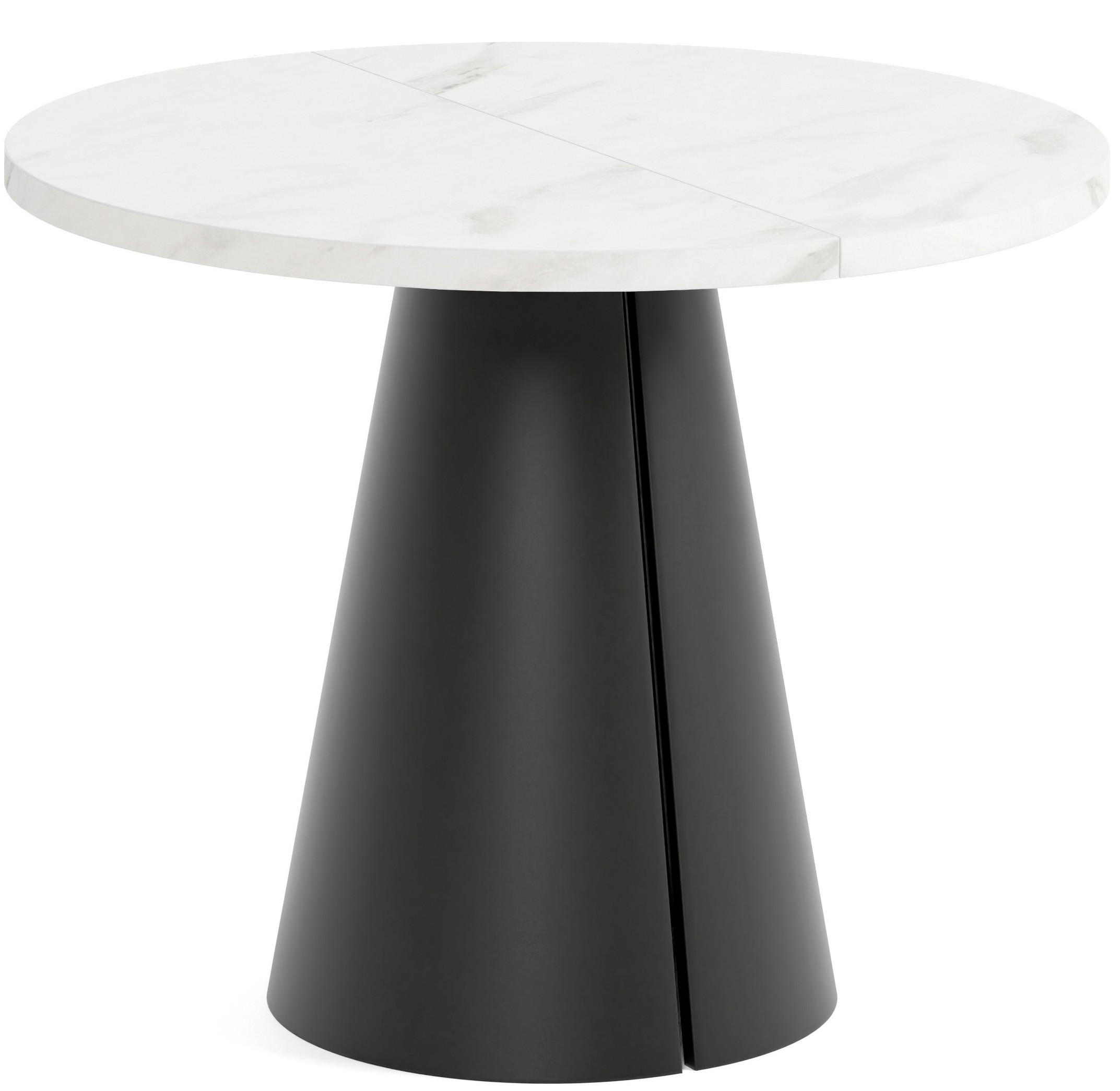 TISCH Schwarz ALMA Ausziehbar 100/176 cm - Schwarz, Holzwerkstoff (2/100/76cm) - Sepro Meble