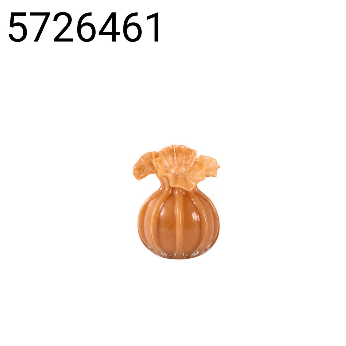 VASE Xerea - Orange - 12/12/17 cm - Orange, Glas (17cm) - Light & Living