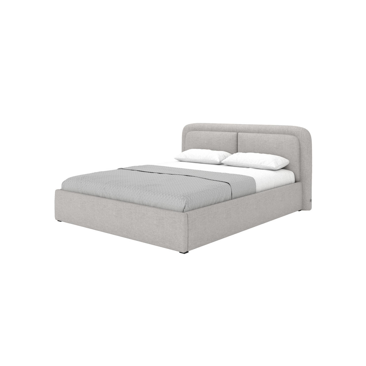POLSTERBETT Skalo 180x200 cm, Taupe - Taupe, Textil (180/200cm) - Fedve