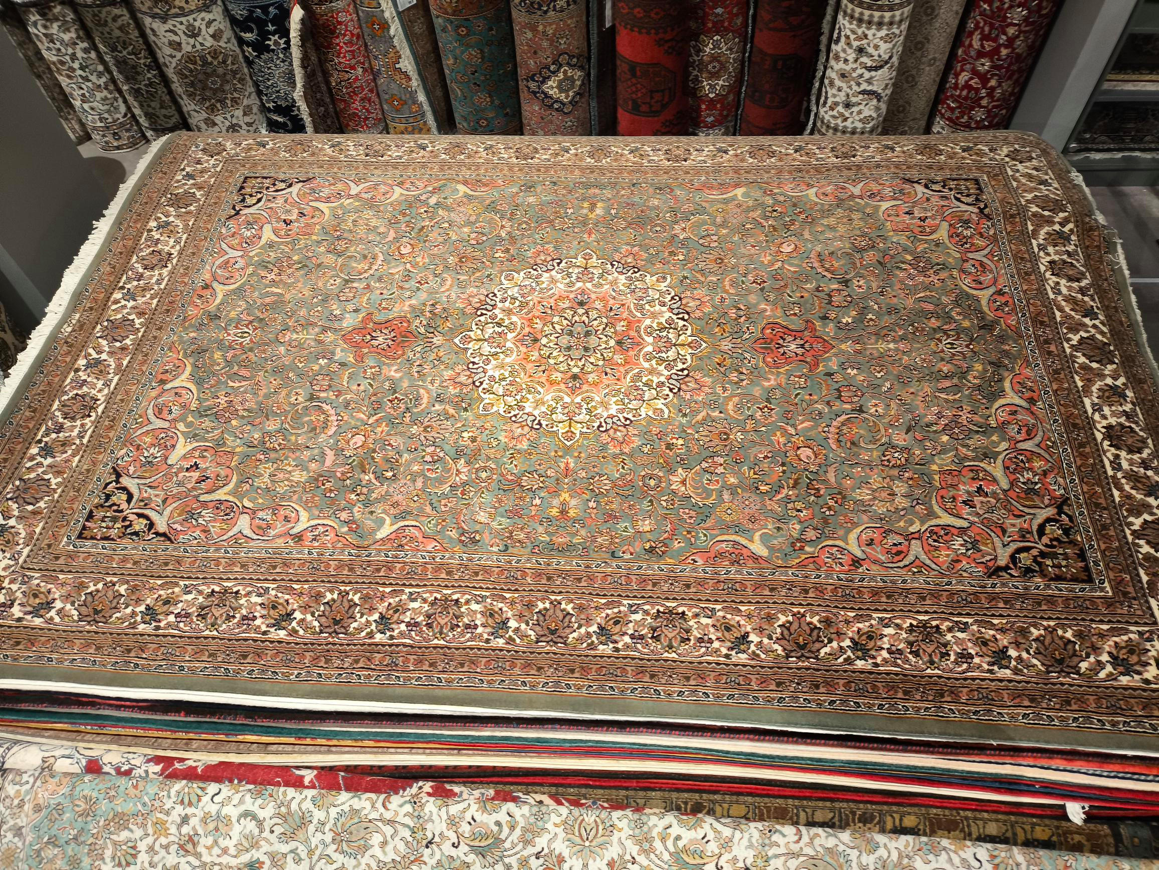 Orientteppich NAIN MASTER GREEN - Cazaris