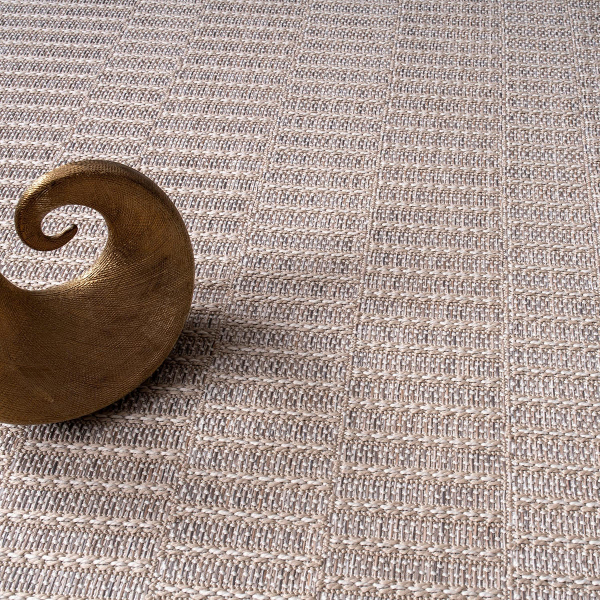 FLACHWEBTEPPICH, meliert, Beige, 240 x 340 cm - Beige, Textil (240/340cm) - KADIMA DESIGN
