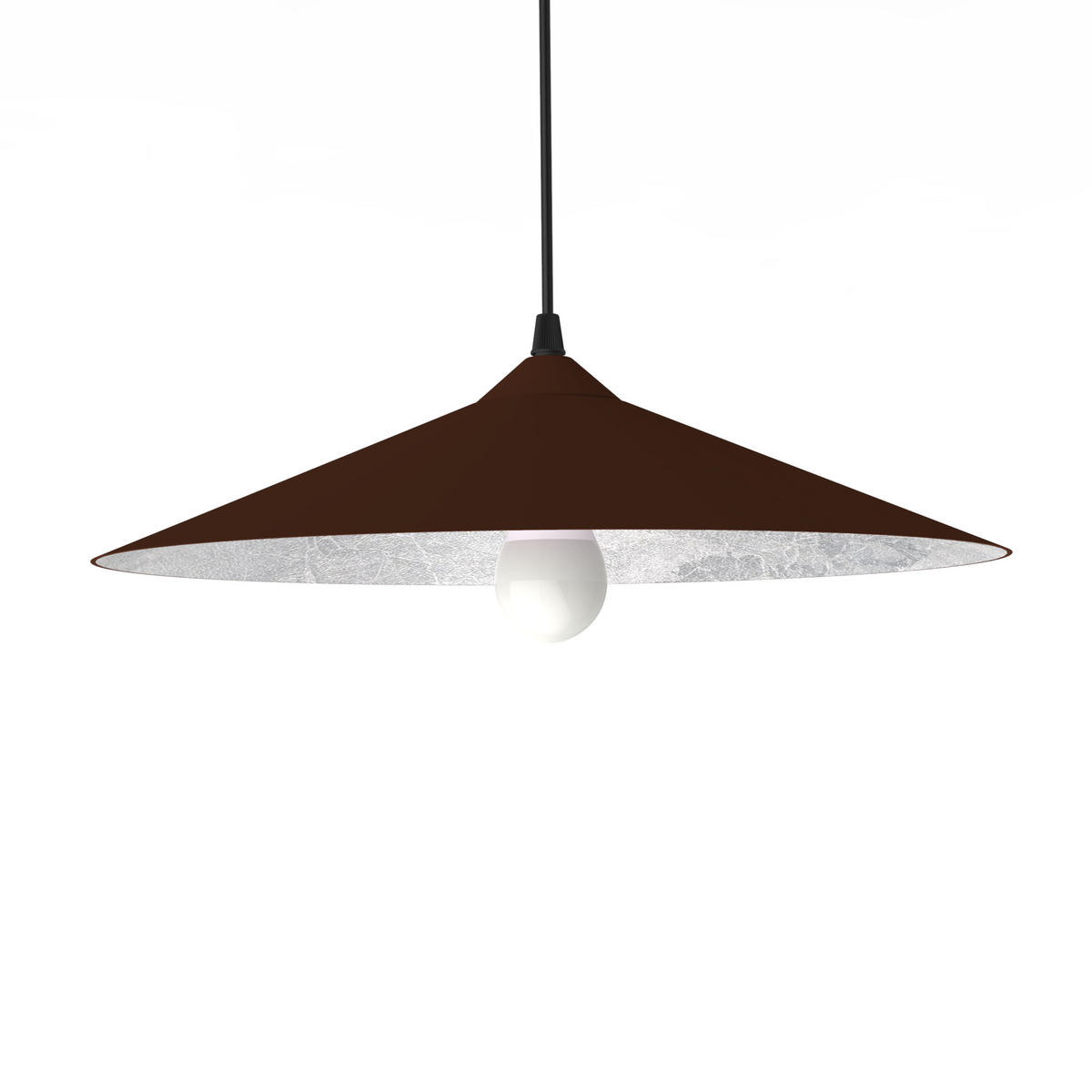 HÄNGELEUCHTE - Braun, Metall (40/40/10cm) - Lumicom