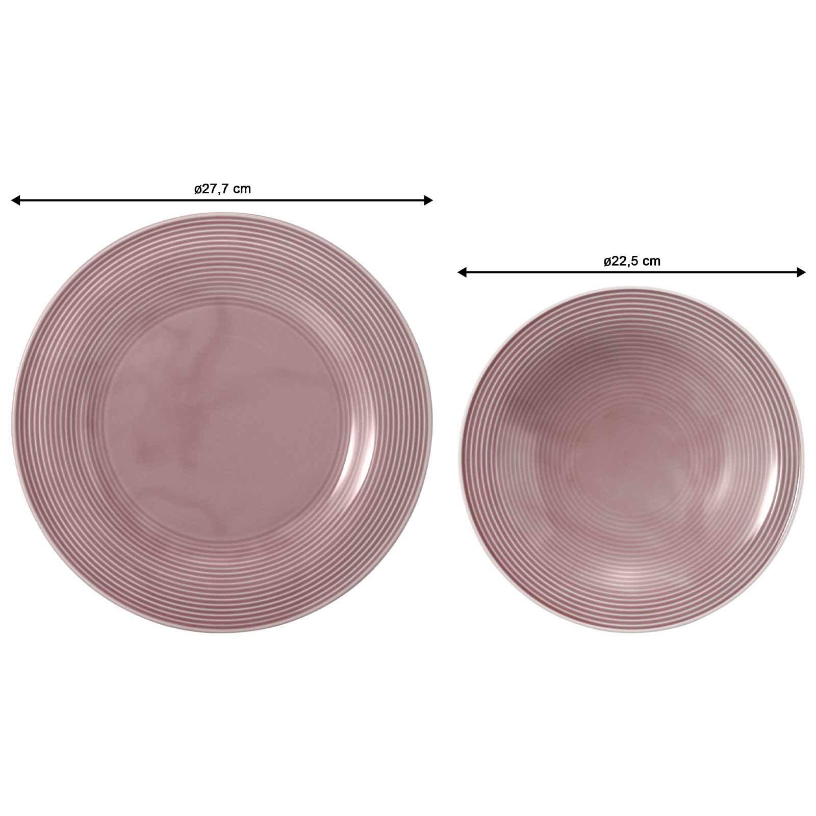 TAFELSERVICE Beat Color Glaze Altrosa 12er Set - Robinienfarben, Keramik (32.3/23.5/32.3cm) - Seltmann Weiden