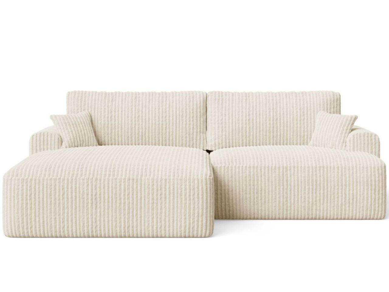 ECKSOFA Serene Beige Links - Beige, Holz/Textil (259/145cm) - Graingold
