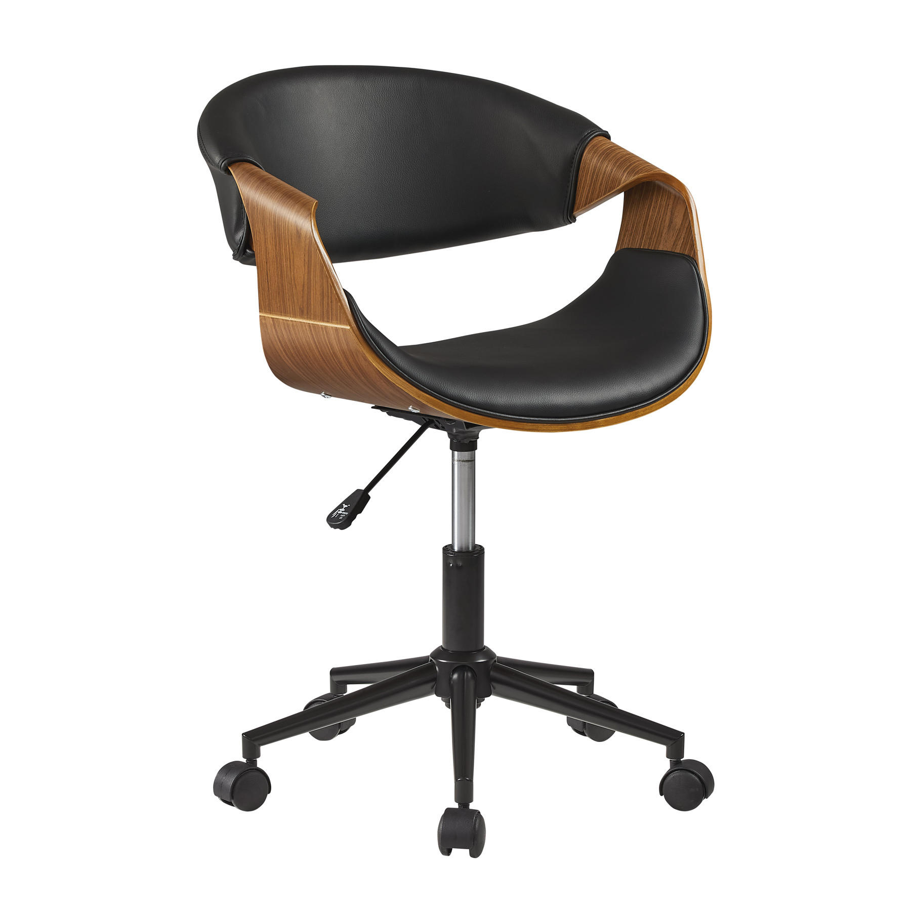 STUHL ORGANIC Holz Schwarz 85 cm - Schwarz, Holz/Textil (55/73/57cm) - riess-ambiente