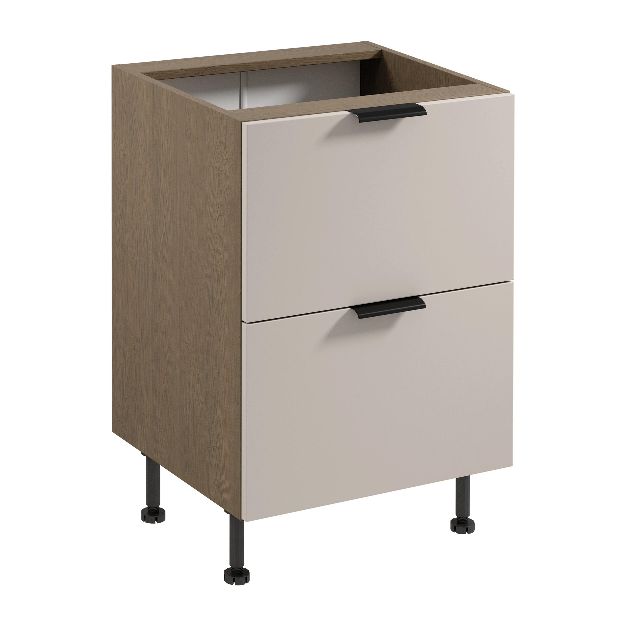 Royal24_Markt Unterschrank Eiche, Beige 60x87x52 cm