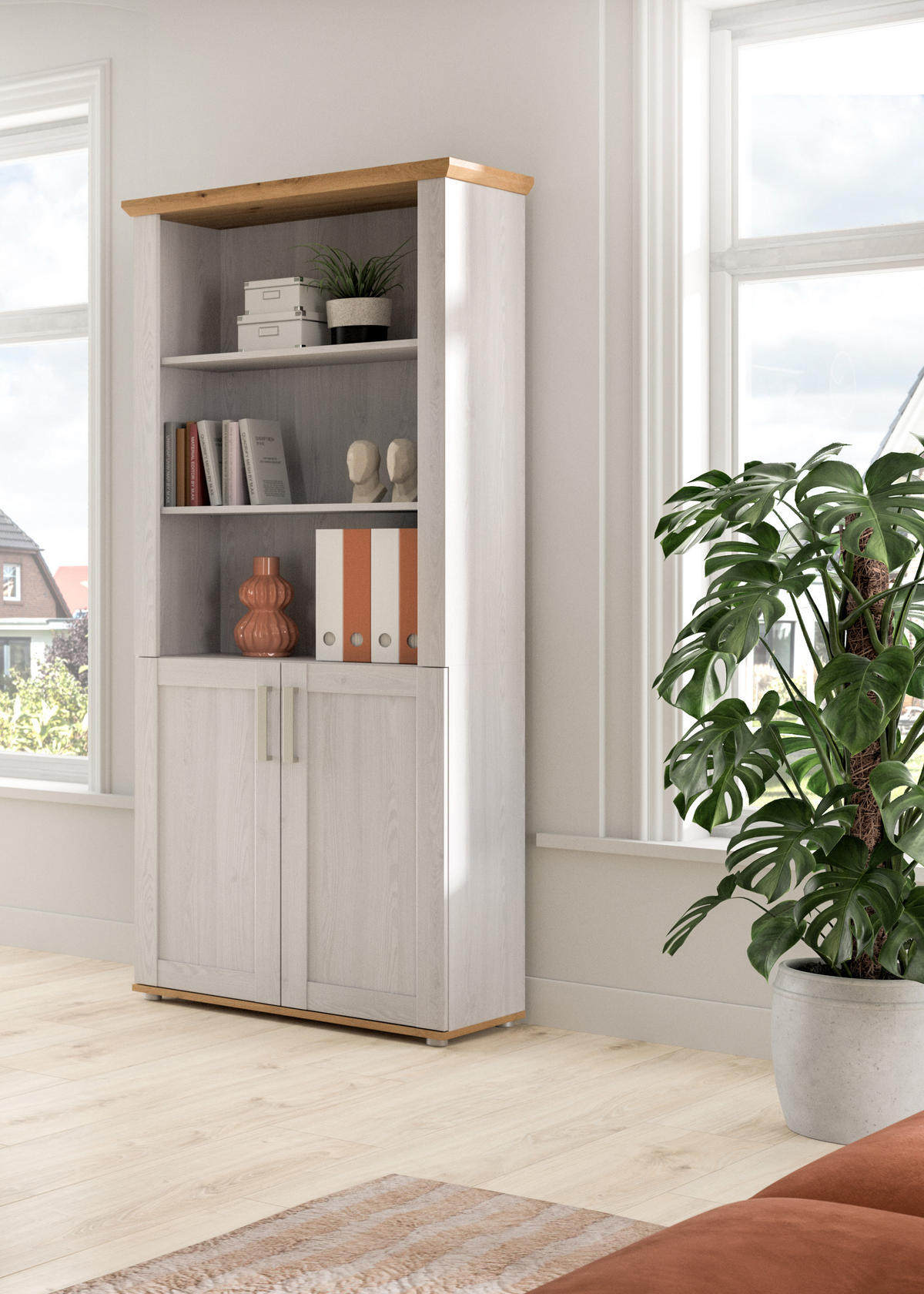 AKTENSCHRANK VERONA (B/H/T: ca. 84/193/39 cm) in Sibiu Lärche Nachbildung/Sibiu Lärche Nachbildung - Lärchefarben, Holzwerkstoff (84/193/39cm)