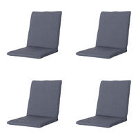 GARTENSTUHLKISSEN Manchester 97/49 cm 4er-Set - Grau, Textil (49/6/97cm) - Madison