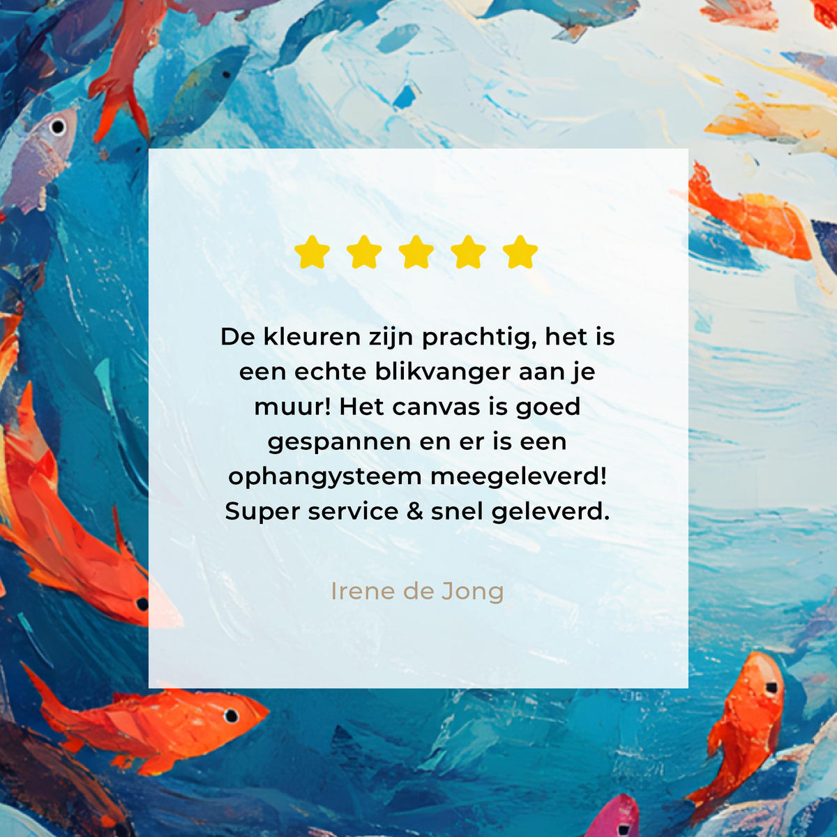 LEINWANDBILD Meer - Fische - Bunt - Dynamisch 60x80 cm - Hellblau, Textil (60/80cm) - MuchoWow