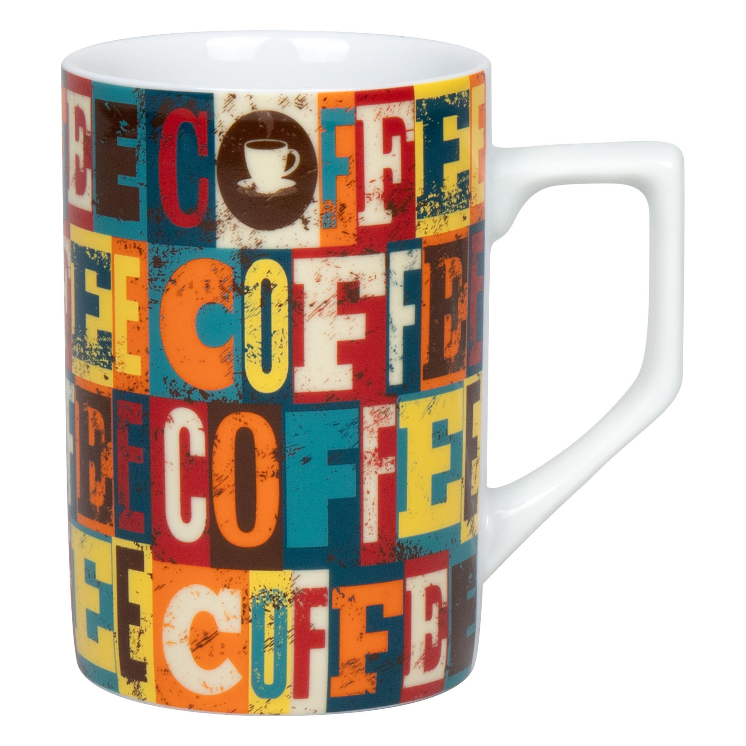 KAFFEEBECHER Coffee Squares - Naturfarben, Keramik (0.31L) - Könitz