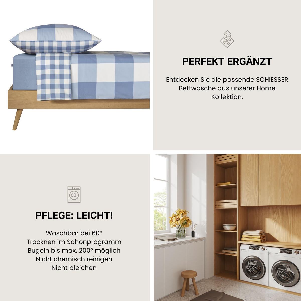 SPANNBETTLAKEN Jessi 100% Baumwolle 150x200 cm Hellblau - Hellblau, Textil (150/200cm) - SCHIESSER