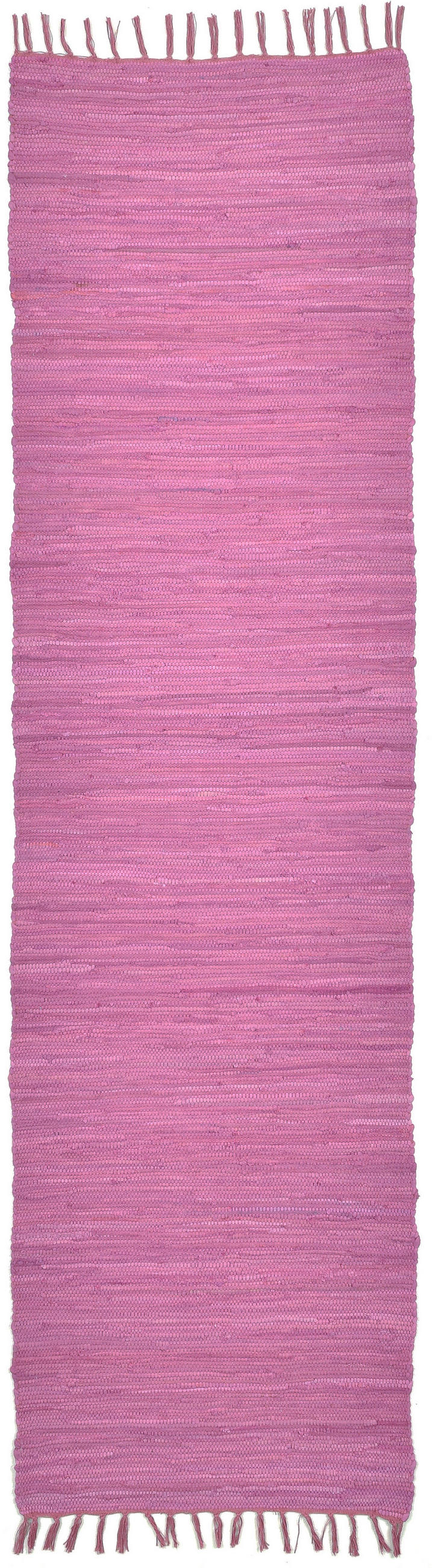 FLECKERLTEPPICH Chindi 70x250 cm - Beere, Textil (70/250cm) - Rug and Roll