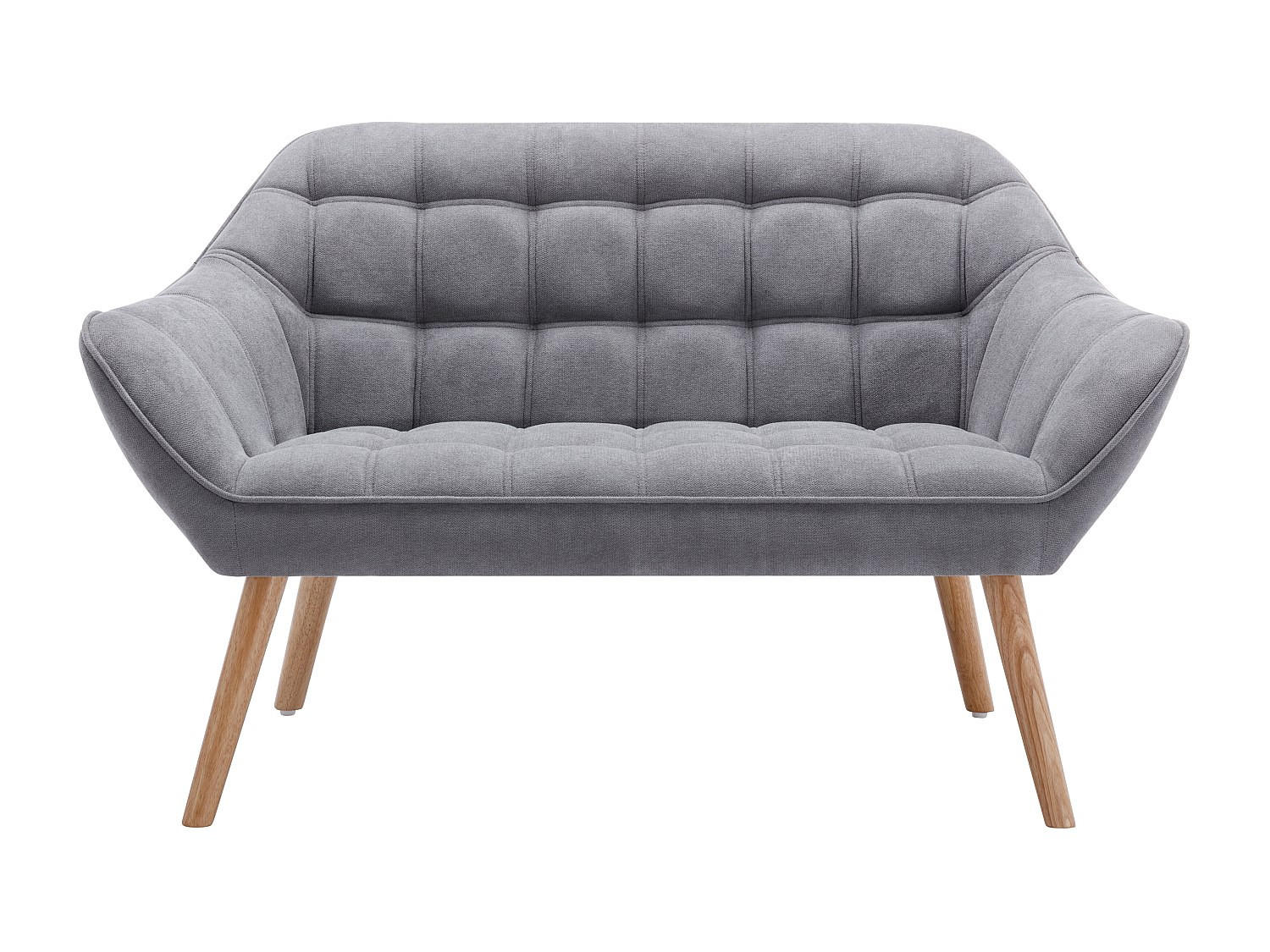SOFA ohne Schlafmöglichkeit - 2 Personen - Stoff - Grau - - Grau, Textil (127/77/73cm) - Vente-Unique