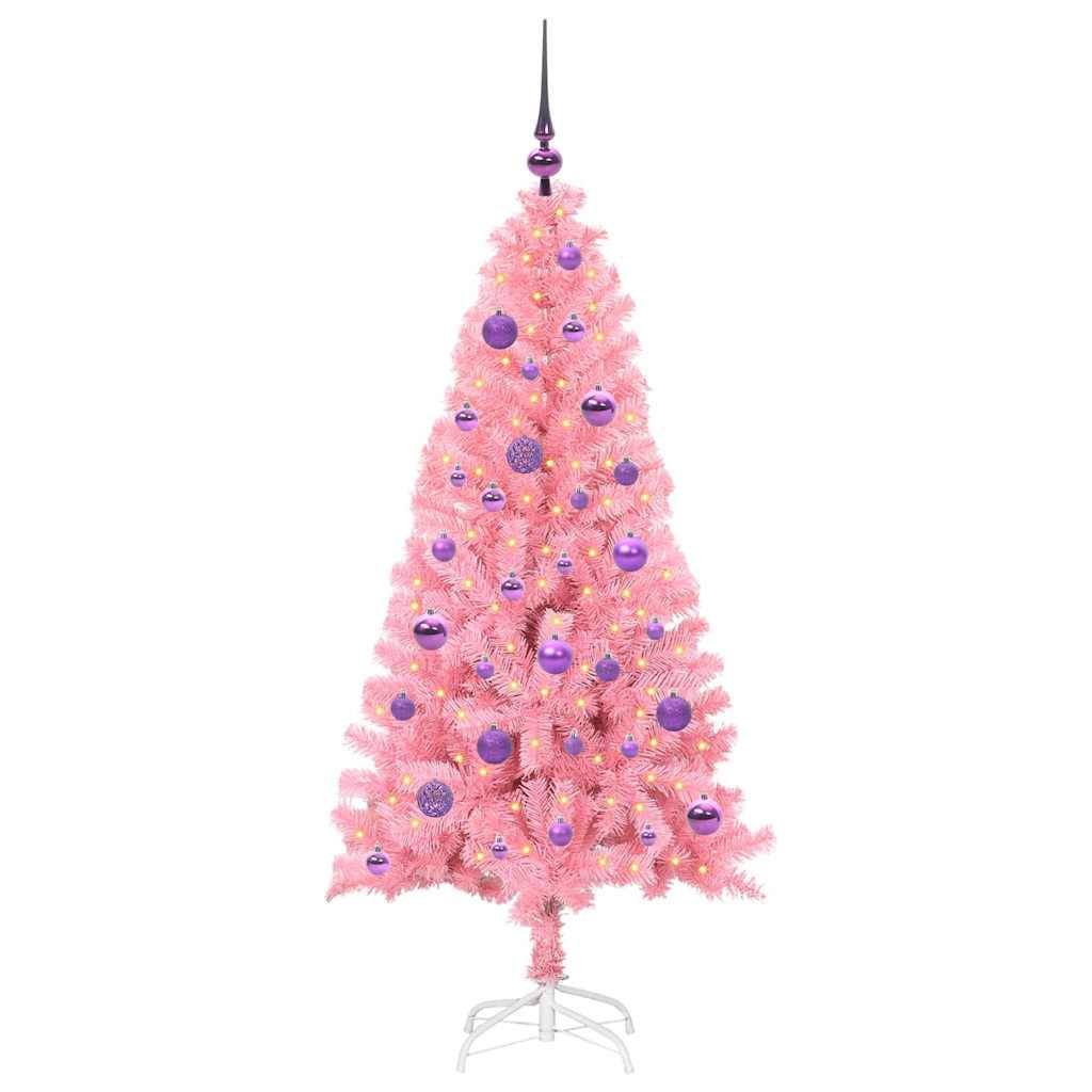 vidaXL Weihnachtsbaum Rosa 150 cm