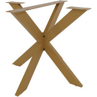 TISCHBEIN eckig 85/85/71 cm Metall gold - Goldfarben, Metall (85/71/85cm) - CLP